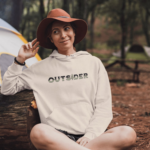 The Outsider hoodie is perfect for all your outdoor adventures, whether you're hitting the trails or going on a hike.